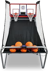 Pop-A-Shot - Indoor/Outdoor Dual Shot | Arcade Basketball Fun, Inside or Out | Sensor Scoring | 16 Game Modes | 7 Balls | Foldable Storage l for All Players