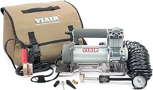 VIAIR 400P/40043 Portable Compressor, Tire Inflator Kit, Offroad Air Compressor For Truck, Jeep, SUV, And Car Tires, Portable Air Pump Kit, Car Accessories, For Up to 35" Tires, 150 PSI/2.30 CFM